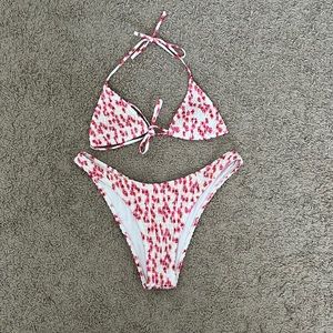 SHEIN pink floral bikini